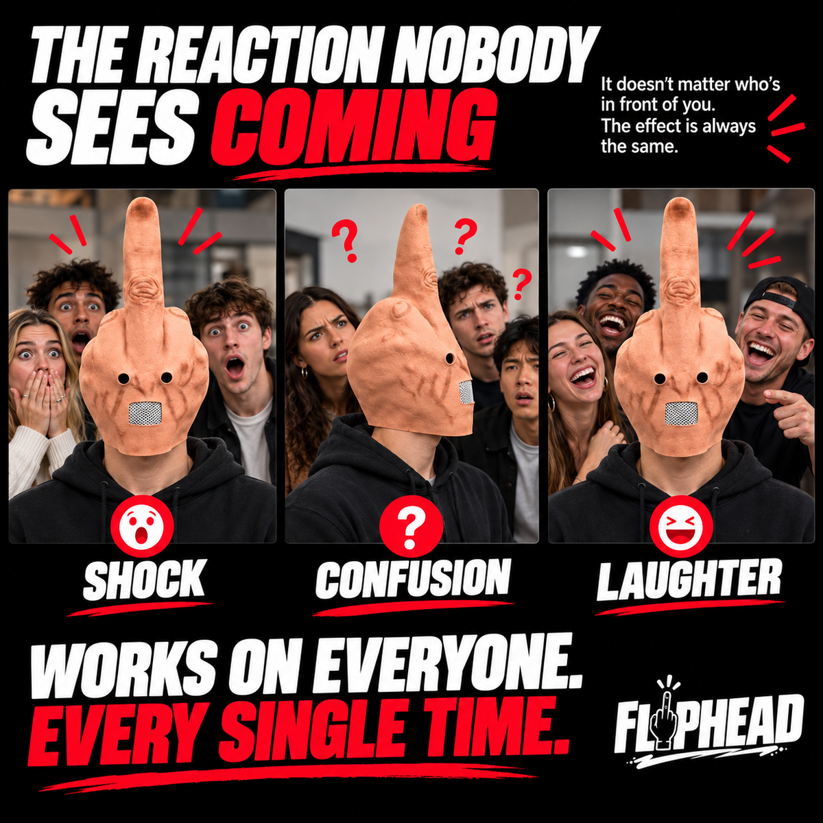 FlipHead™ Funny Mask